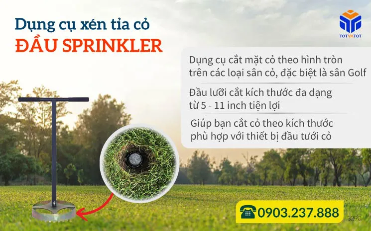 Dụng cụ xén tỉa cỏ đầu Sprinkler (Circular head cutter for sprinkler )